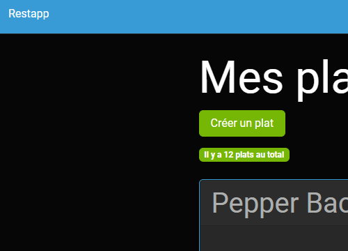 Appliwation web pour restaurant, chappliweb.fr